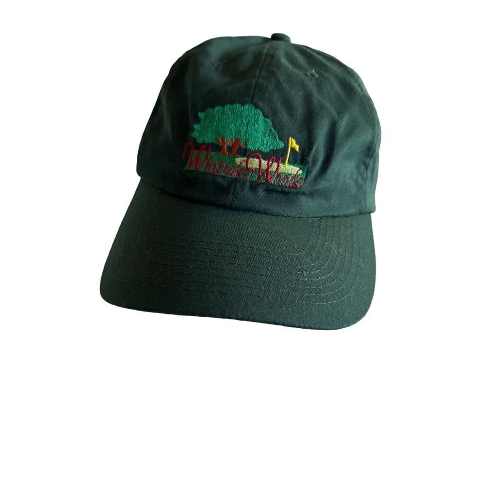 Whittaker Woods Golf Course Michigan Green Hat Cap Adjustable
